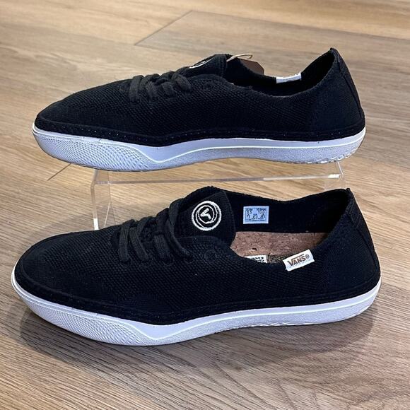 New Vans Circle Vee Organic Black & Marshmallow Mens 8.5/Women 10 Shoes Sneakers main image 7